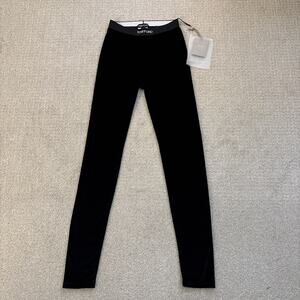 Tom Ford Stretch Velvet Signature Midnight Blue Leggings Women's Size Small